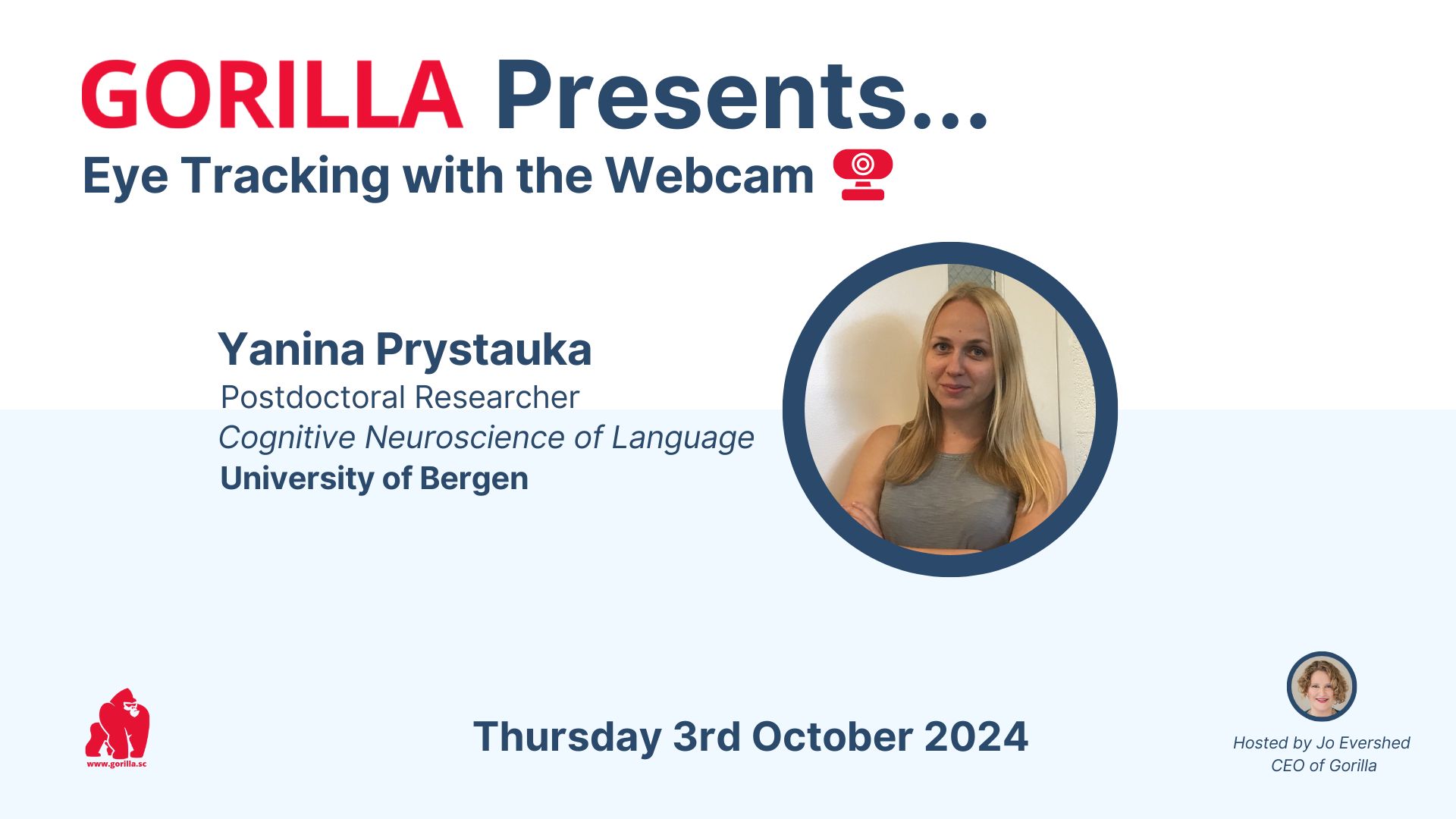Gorilla Presents: Eye Tracking with the Webcam